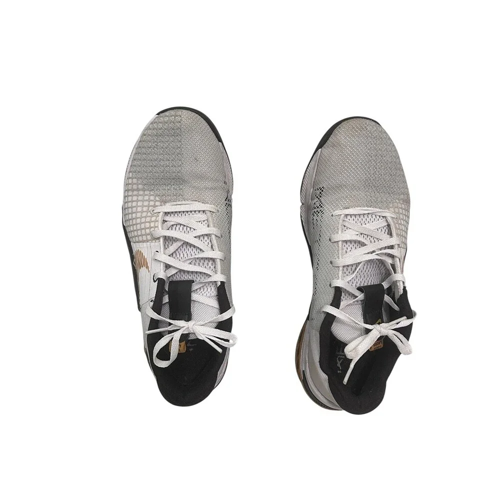 Nike Metcon 8 White Gold Suede Training Shoes Sneakers Men's 9.5